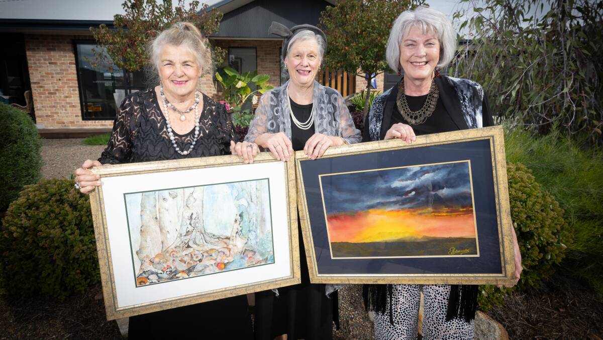 Currabubula Art Show president Judith Edmunds, publicity officer Sally Cronberger and art coordinator Merryn Morris are looking forward to celebrating this year's 60th show. Picture by Peter Hardin