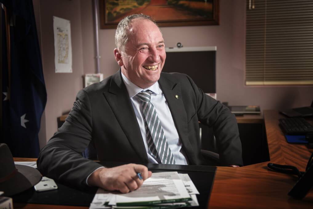 LOCAL SUPPORT: The backing of his local electorate has buoyed Barnaby throughout the citizenship drama. Photo: Peter Hardin