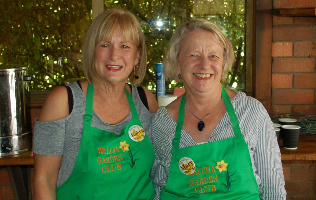 Refreshing: Walcha Garden Club members Robyn Vincent and Mary Brearley in the canteen at Sallywood