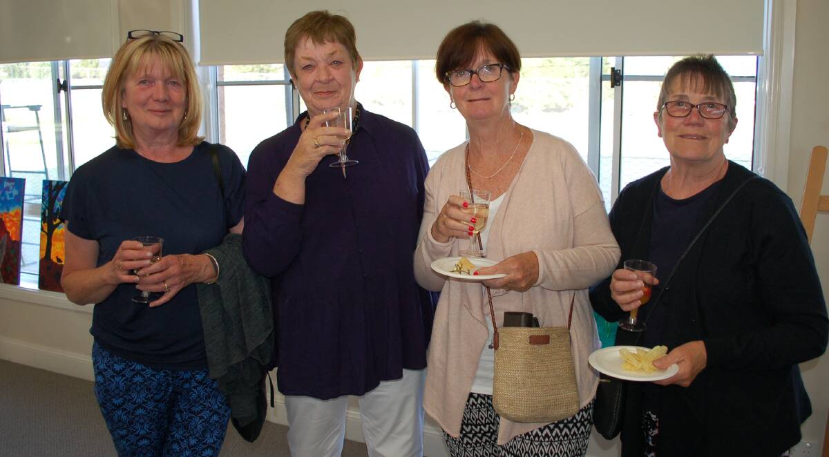 Cath McKew with Ruth Regan, Betty Edwards and Teresa Willock