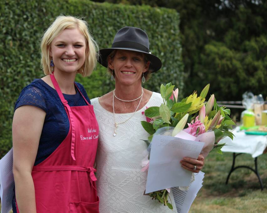 One for the ladies: Walcha Town and Country president Chloe Hoy with guest speaker Councillor Jen Kealey at the annual Walcha Town and Country Ladies' lunch on Saturday. Photo: Mel McKinnon