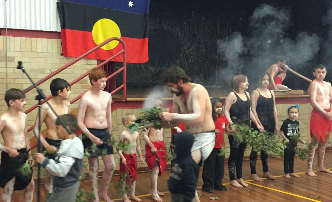 The cleansing smoking ceremony performed by members of Walcha's Aboriginal community took 12 months of planning according to WCS Principal Mark Hall.