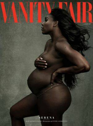 Serena Williams on the cover of August's Vanity Fair. Photo: Vanity Fair