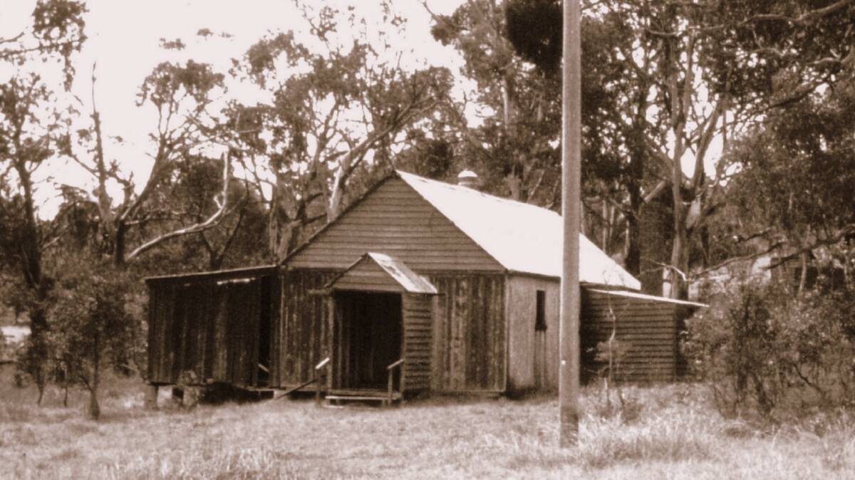 Piece of the past: The Glen Morrison School of Arts building not long before it was brought into Walcha. The main portion of the building measured 40 feet by 17 feet and included an eight-foot wide stage.