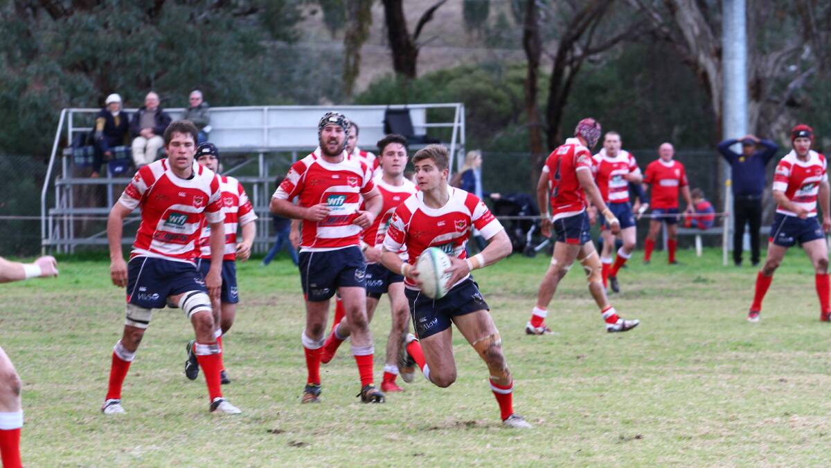 In action: Walcha's Pat Keen on the move against Gunnedah at the weekend in what turned out to be a very satisfying game for Walcha. Photo: Sam Newsam.