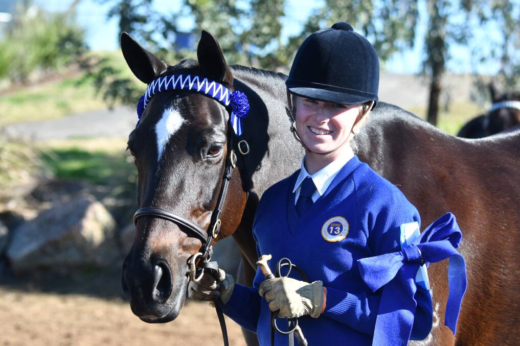 TOP EFFORT: Glen Innes Pony Club's Shae Partridge won multiple classes at the NSW Pony Club championships in Tamworth last week. Photo: Julie Wilson 
