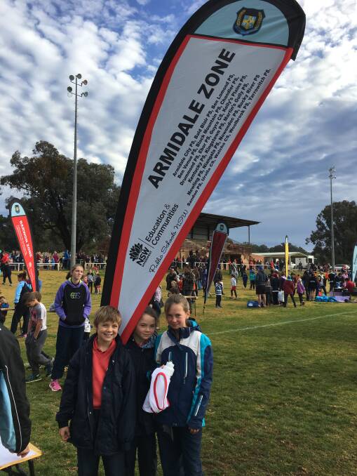 WELL DONE: Young runners from Walcha earned spots at the state carnival with some speedy times. 