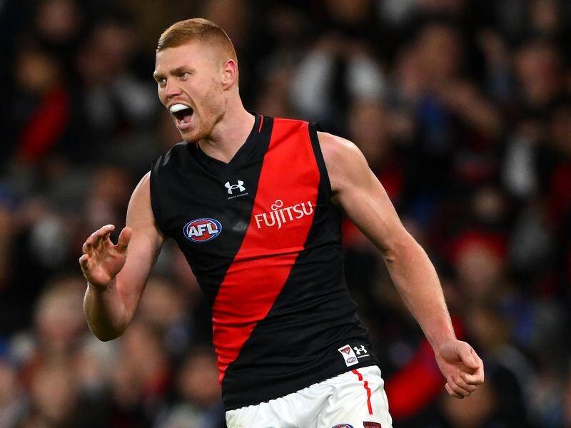 Peter Wright's inclusion in Essendon's team will give the Bombers plenty of height against the Pies. (Morgan Hancock/AAP PHOTOS)