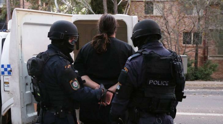 Australian Federal Police and NSW Police carry out a joint counter-terrorism operation. Photo: Police Multimedia