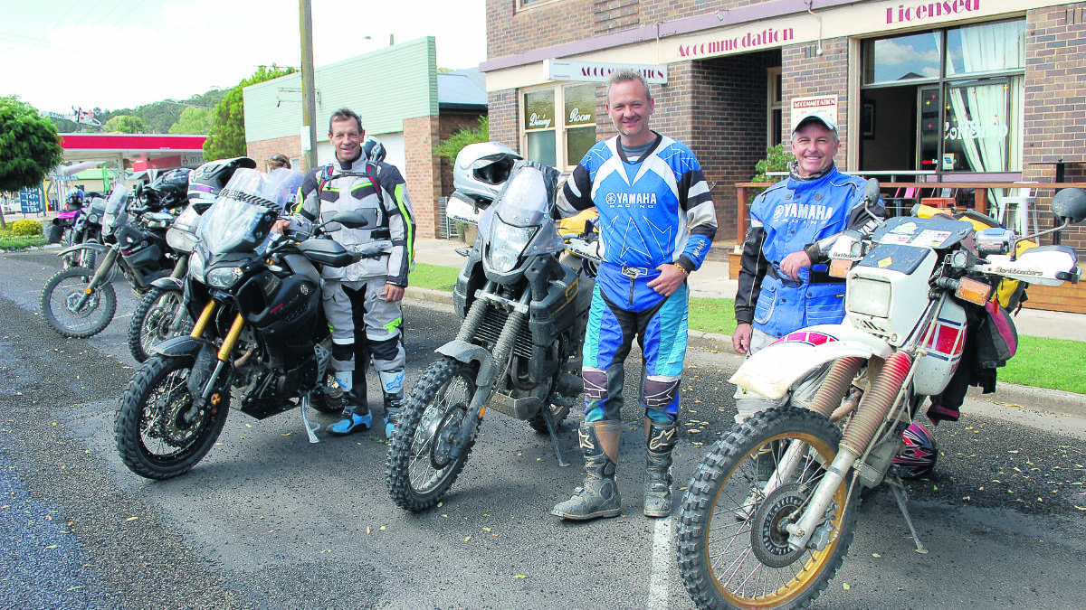 Yamaha ambassador Stephen Gall, Sean Goldhawk and Lance Turnley were part of the Ténéré Tragic’s Dividing Range Run that stopped in Walcha for lunch last week.