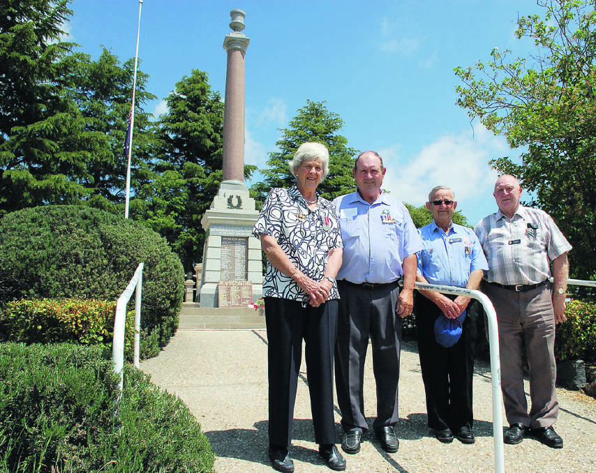Walcha RSL branch president Roy Westfold, second from left, pictured here with vice president Liz Gill, secretary Eric O’Keefe and trustee Alex Smith.