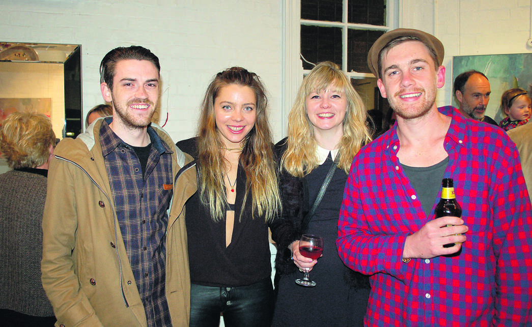 Julian Rifkin, Annalisa Ferraris, Lucy O’Doherty and Daniel Kyle at the exhibition opening last weekend.