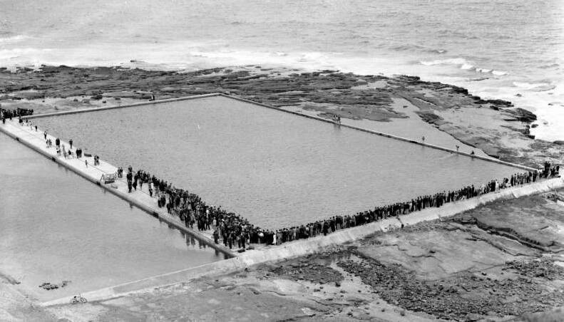 November 1935: The opening of Merewether Ocean Baths.