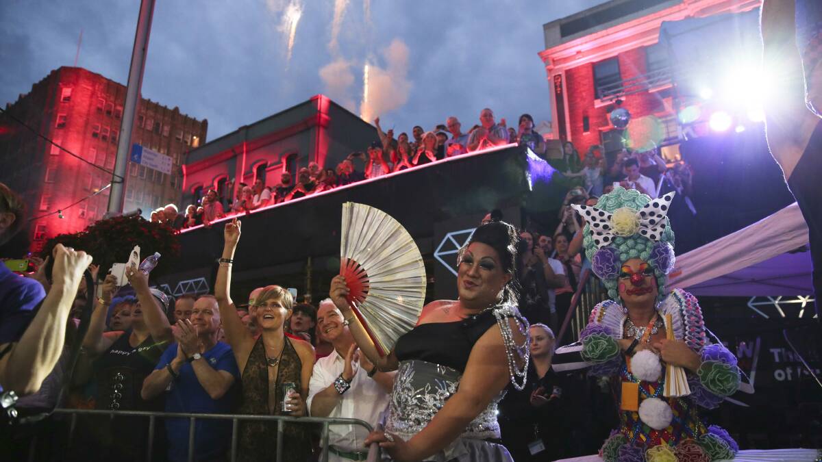 More than 10,000 marchers and spectators turned out for the 2014 Sydney Gay and Lesbian Mardi Gras. Picture: Fairfax