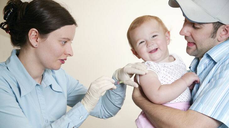 Getting the jab ... It's important that adults are protected against mumps, as well as their children.