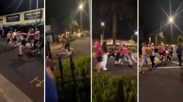 Three people have been charged following a brawl outside a Tamworth hotel. Pictures from video
