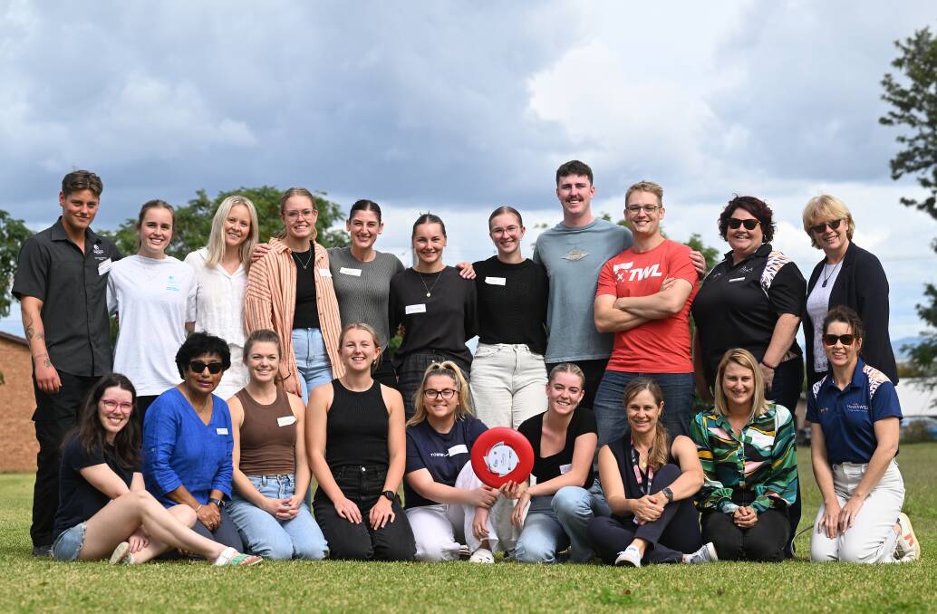 Students at the University of Newcastle Department of Rural Health Tamworth Education Centre are ready to become "lifestyle activists" for improving the health of our local kids. Picture by Gareth Gardner