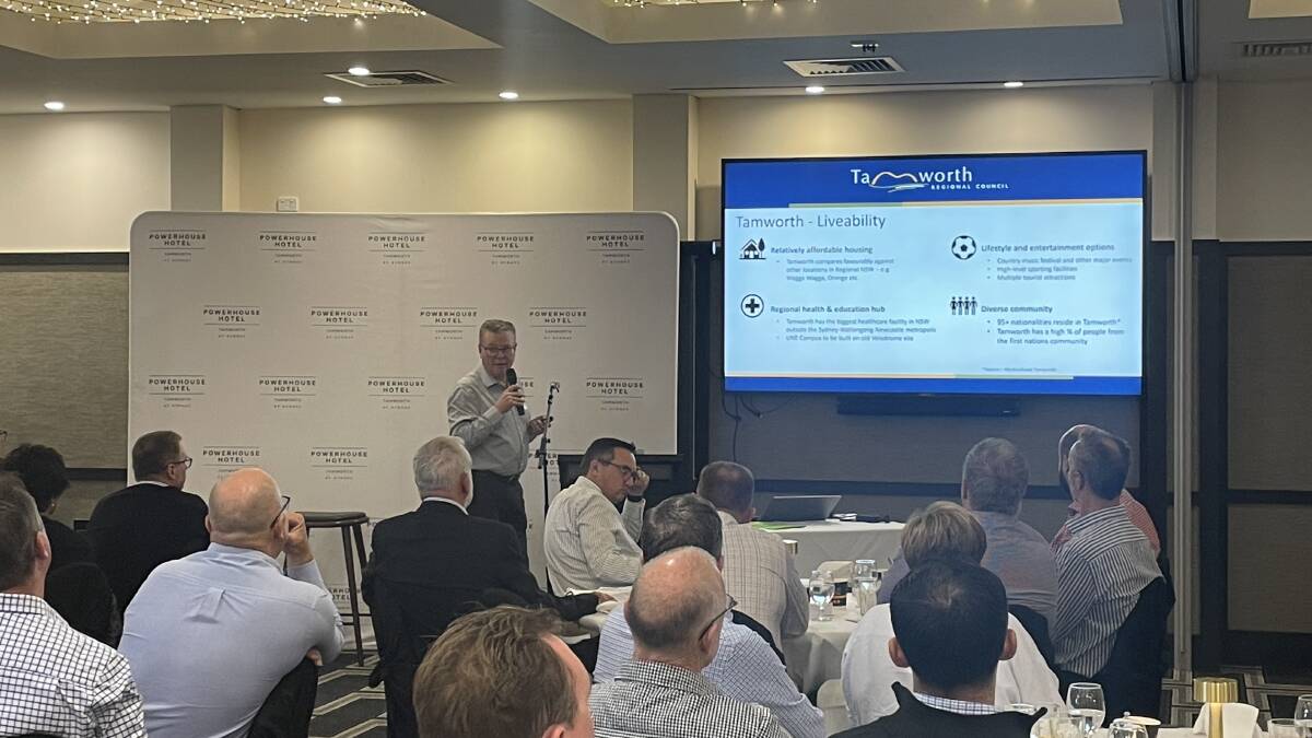 Business leaders from across industries packed into the Powerhouse Hotel on Wednesday morning to hear an update on the state of the city from key speakers Paul Bennett and PRD's Mark Sleiman. Picture by Jonathan Hawes
