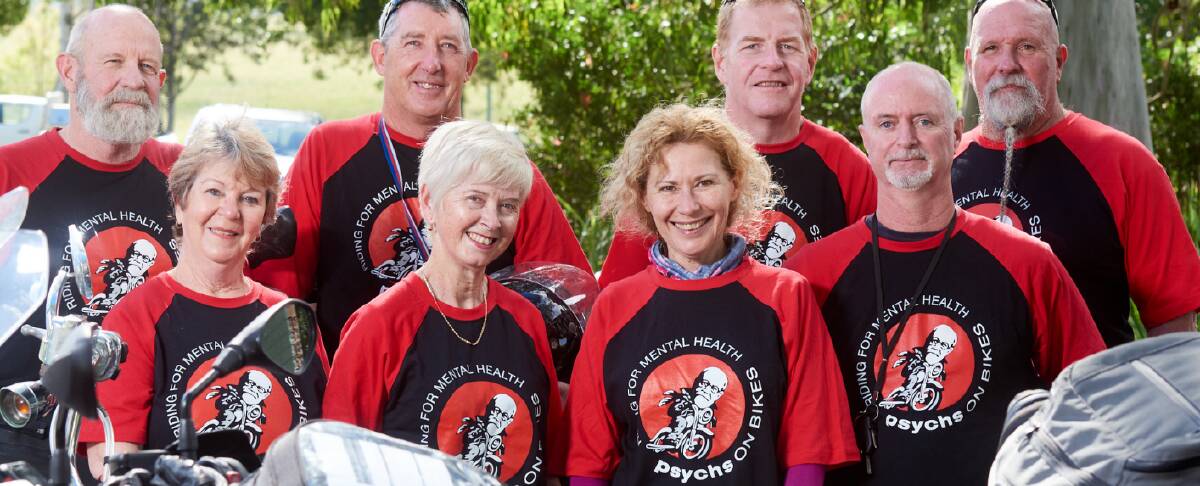 Psychs on Bikes, a group of volunteer motorcycling mental health practitioners and nurses, will visit Tamworth on Monday, April 8. Picture supplied