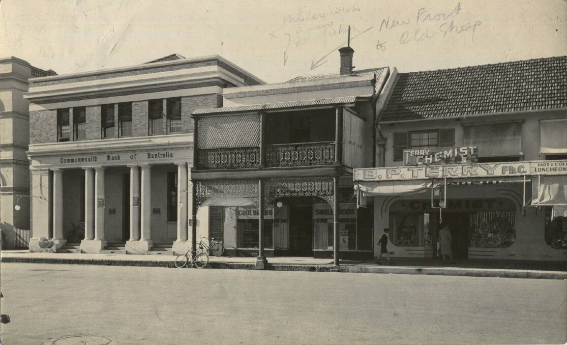 The old Commonwealth Bank building, pictured left, during the 1930s prior to moves to expand its Peel Street footprint in the late 1950s. Picture supplied