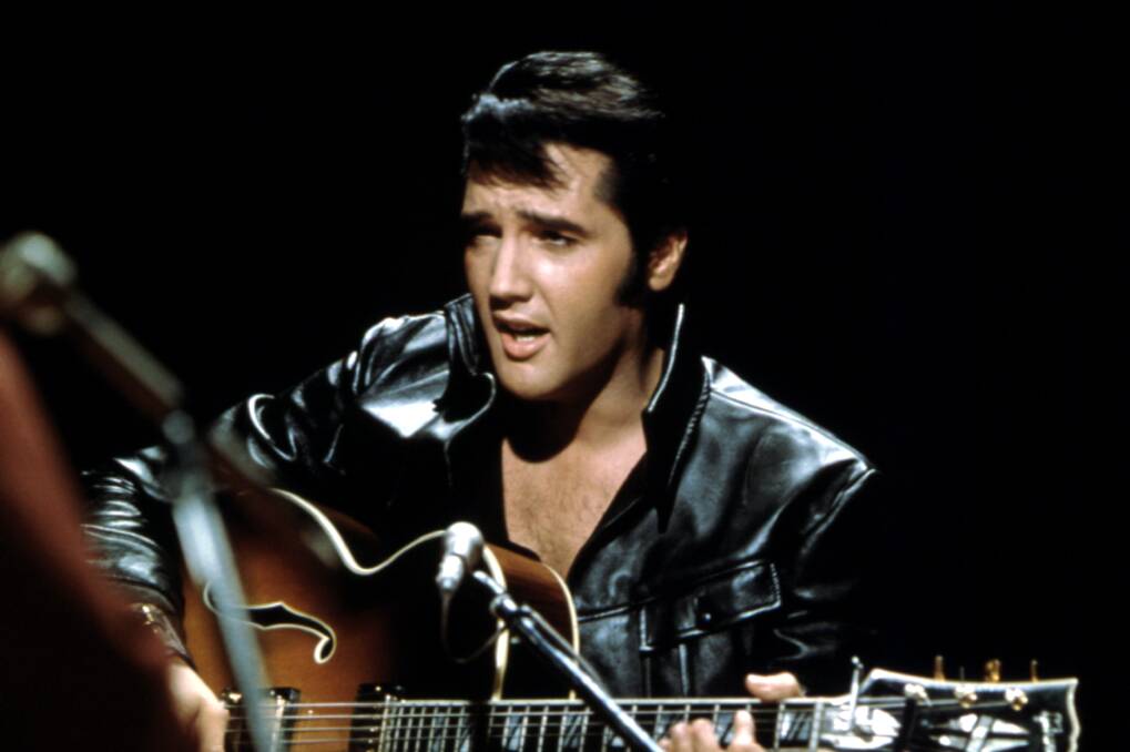 The King: Elvis Presley in 1968 in his Comeback Special. Picture: Getty Images
