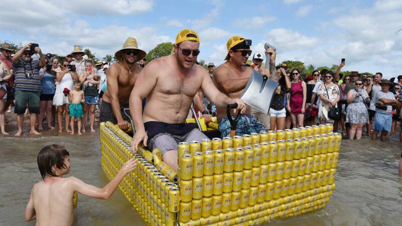 The annual Beer Can Regatta first began in 1974 as a way to clean up beer cans littering local streets