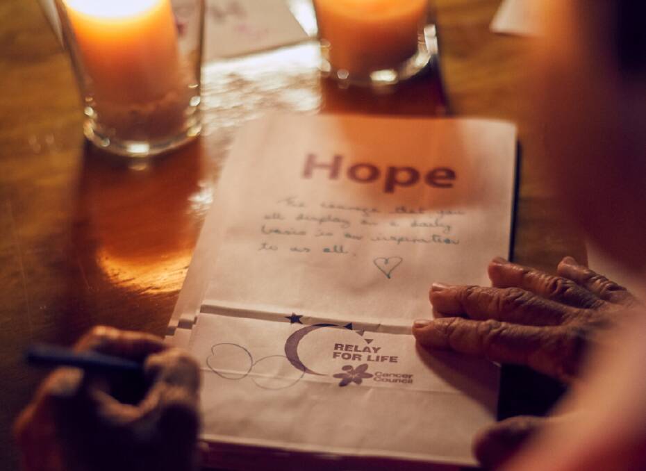 The community will be able to share a little hope during this uncertain time. Photo: Cancer Council NSW