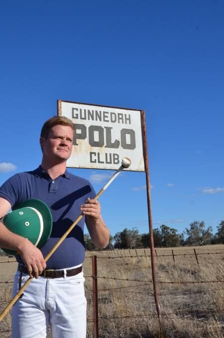 DROUGHT SUPPORT: Gunnedah Polo Club vice-president Edward Hoddle hopes to use the club's annual carnival to help local farming families. Photo: Billy Jupp 