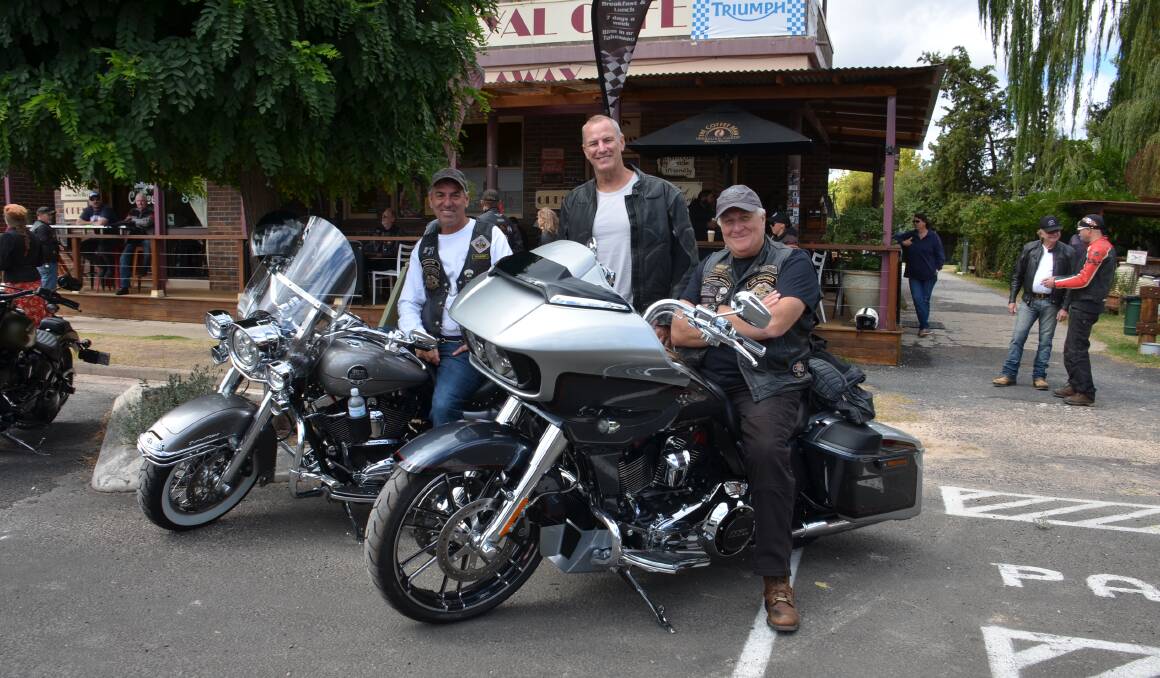 Event organiser David Rollins Harley Davidson riders at the launch of the 2019 Freak Show Festival of Motorcycles in Walcha earlier this year