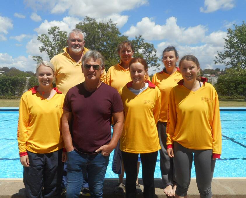 I SEE YOU: The Walcha Pool 2018 attendant team - A.J.Cross,Sally Munday,Kelly Makeham ,Rachel Green, Jeff Moss,Harriet Monie and Adele Laurie