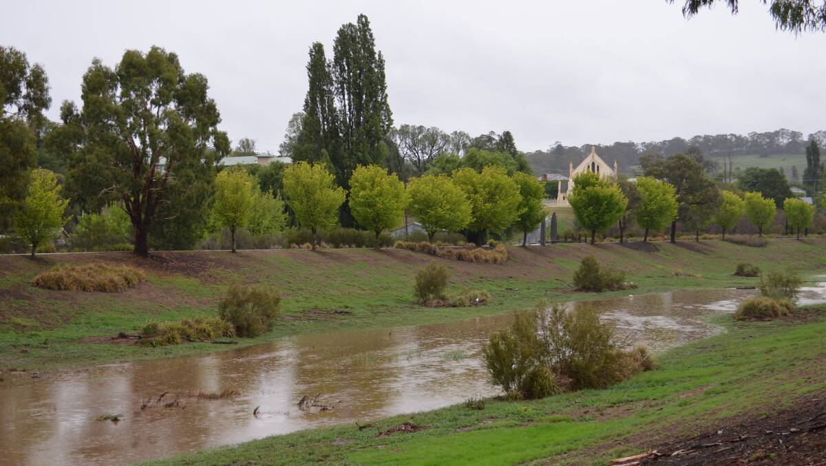 Following the recent downpours across the region the Apsley River is flowing again (above) as is the Macdonald River but more is needed to secure our town's water future