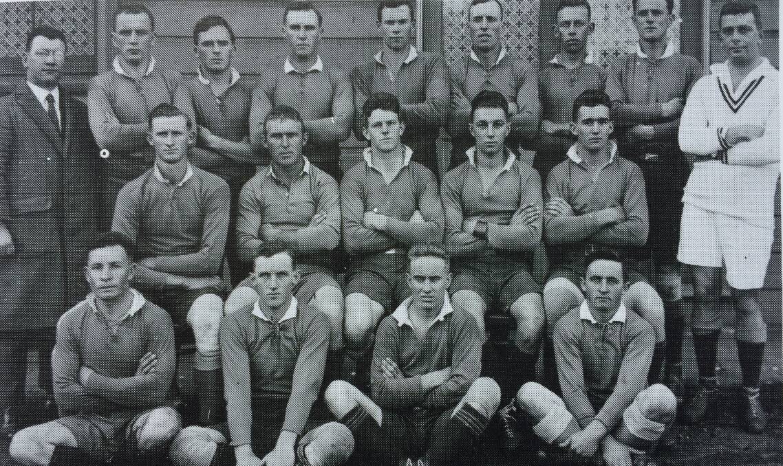 MAD BASTARD: Bill Laycock is second from the left in the middle row in this photo of the New England Country Week team in 1924 