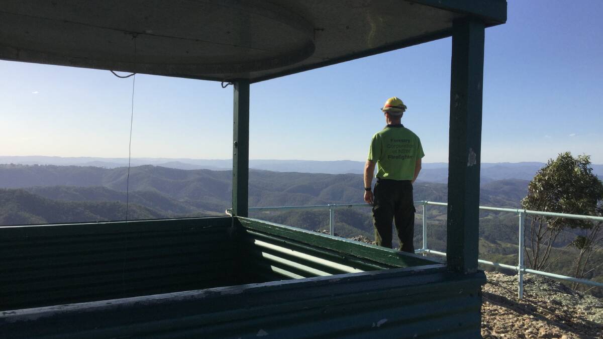 Fire tower spotters stop fire