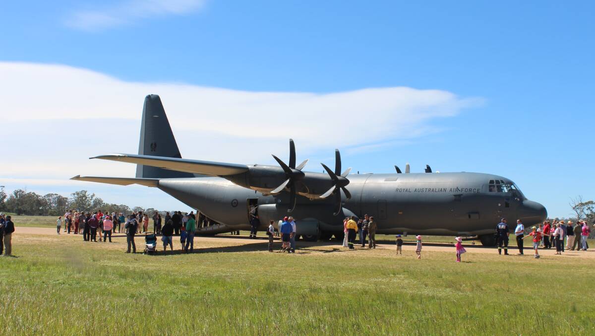 Tours of the Hercules were very popular at the 2016 Walcha Airshow and the aircraft is returning on Saturday November 3