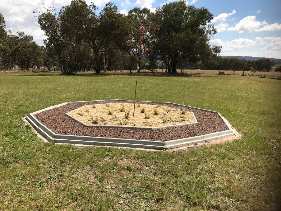 The recently completed niche garden at Woolbrook Cemetery has the same design as the one in the Walcha Cemetery.