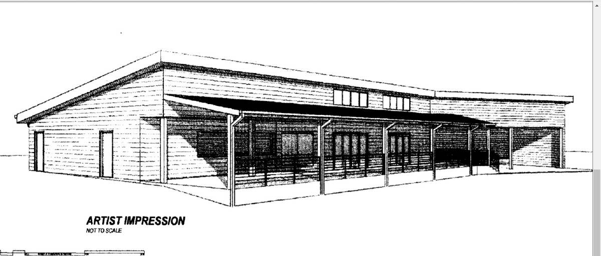 The design of the new bar and entertainment centre at the Walcha Showground