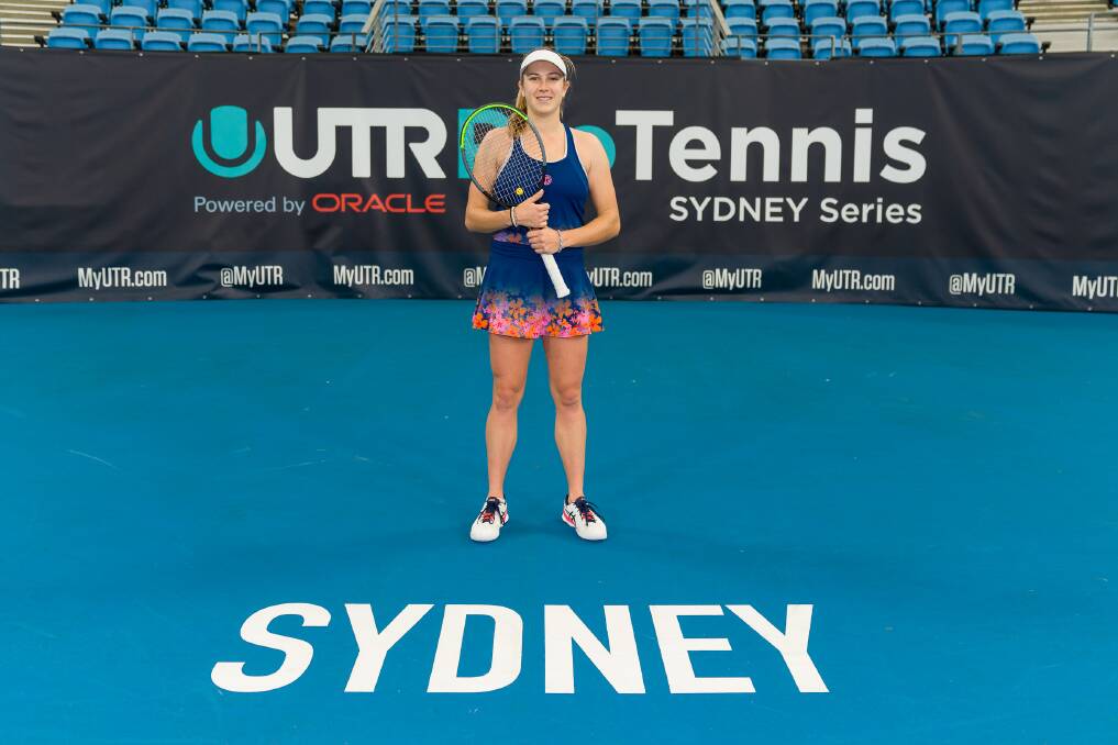 Event winner: Ellen Perez after last week's UTR victory. Picture: Tennis NSW.
