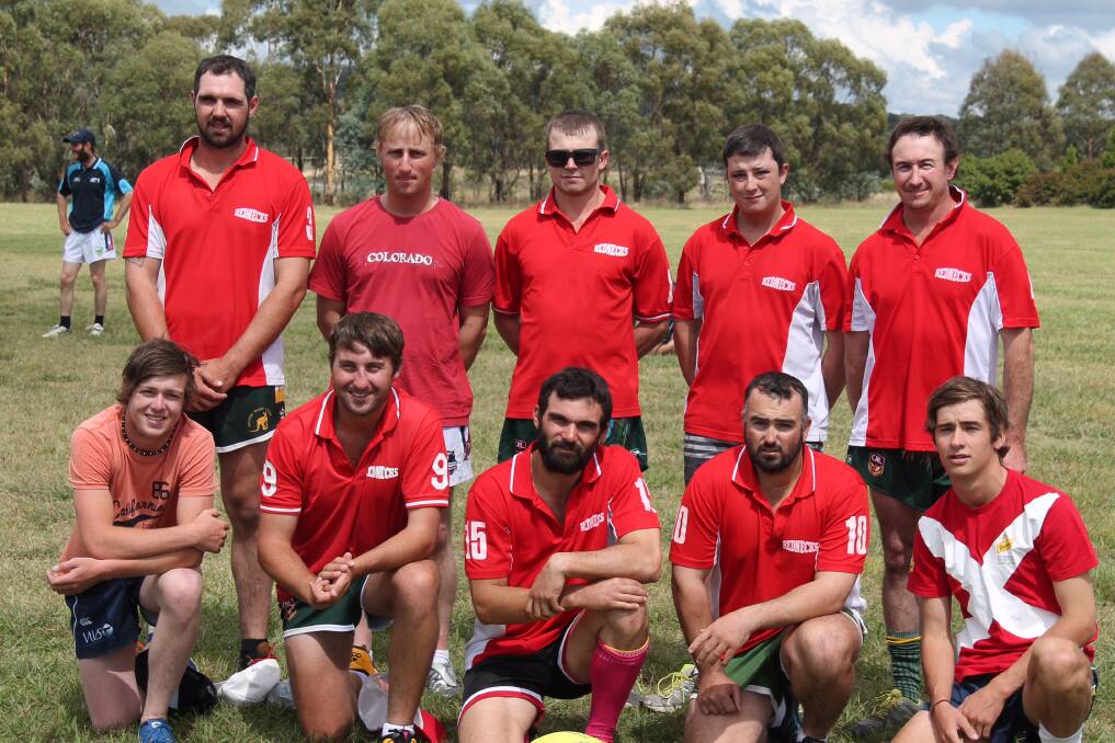 CHAMPS: (Back) Mitch Eveleigh, Andrew Kelly, Ben Green, Brad Cross, Glenn Orlich; (front) Tyson Smith, Troy Yarnold, Steve Eveleigh, Lachlan Laurie and Callan Creighton. Absent: Carl Green and Gerard Oversby.