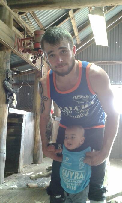 THE SHEARING SHED: Father and son. Photo: Contributed