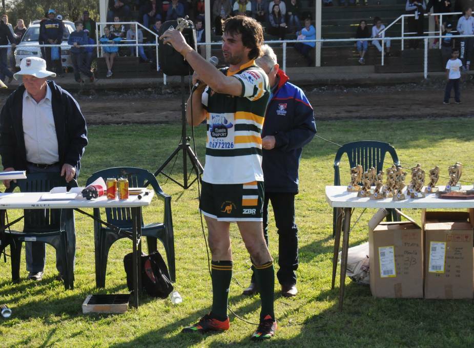 THE HUNT: Walcha's 2017 players' player, Steve Eveleigh. Having decided to stay in Group 4, the club is now searching for players.