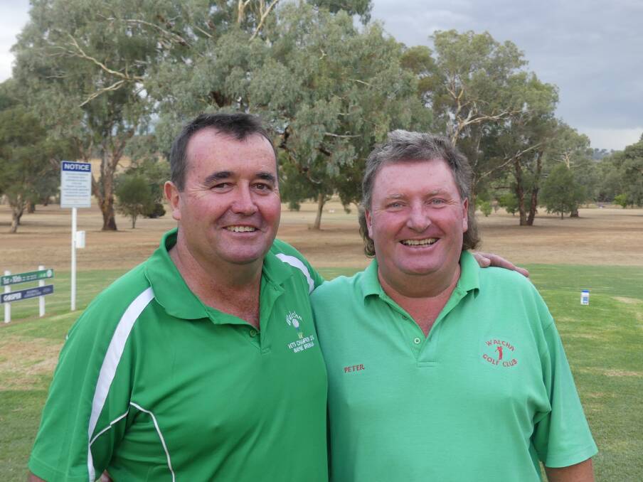 Dynamic duo: NSW golf champions Wayne Brennan and Peter Norbury.