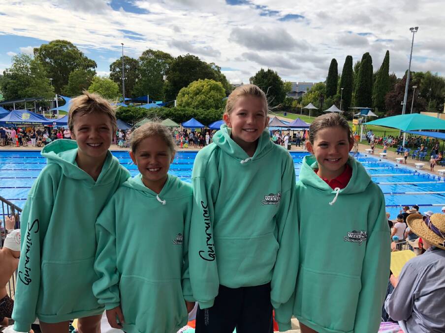 Off to Sydney: Relay reps Stephanie Blake, Elke Payne, Claudia Kirton and Lulu Thomson are off to the state championships.