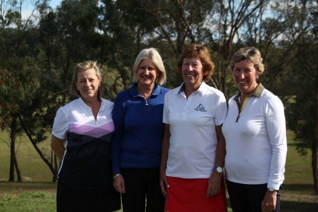 Golf champions 2019: Pip Monie,Vicki Szpitalak,Cheryl McDonald and Julie Olrich.