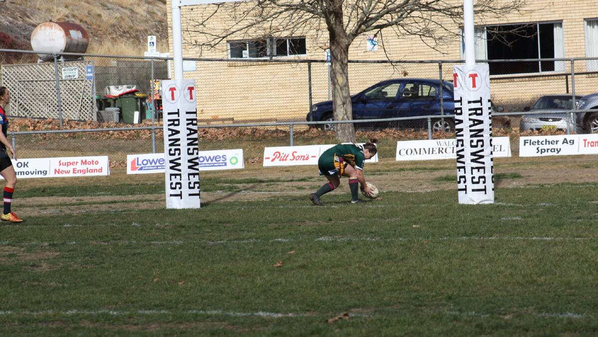 HAT-TRICK: Jordy Hoy scored three tries early in the match against Ashford. Photo: Issy Haslem. 