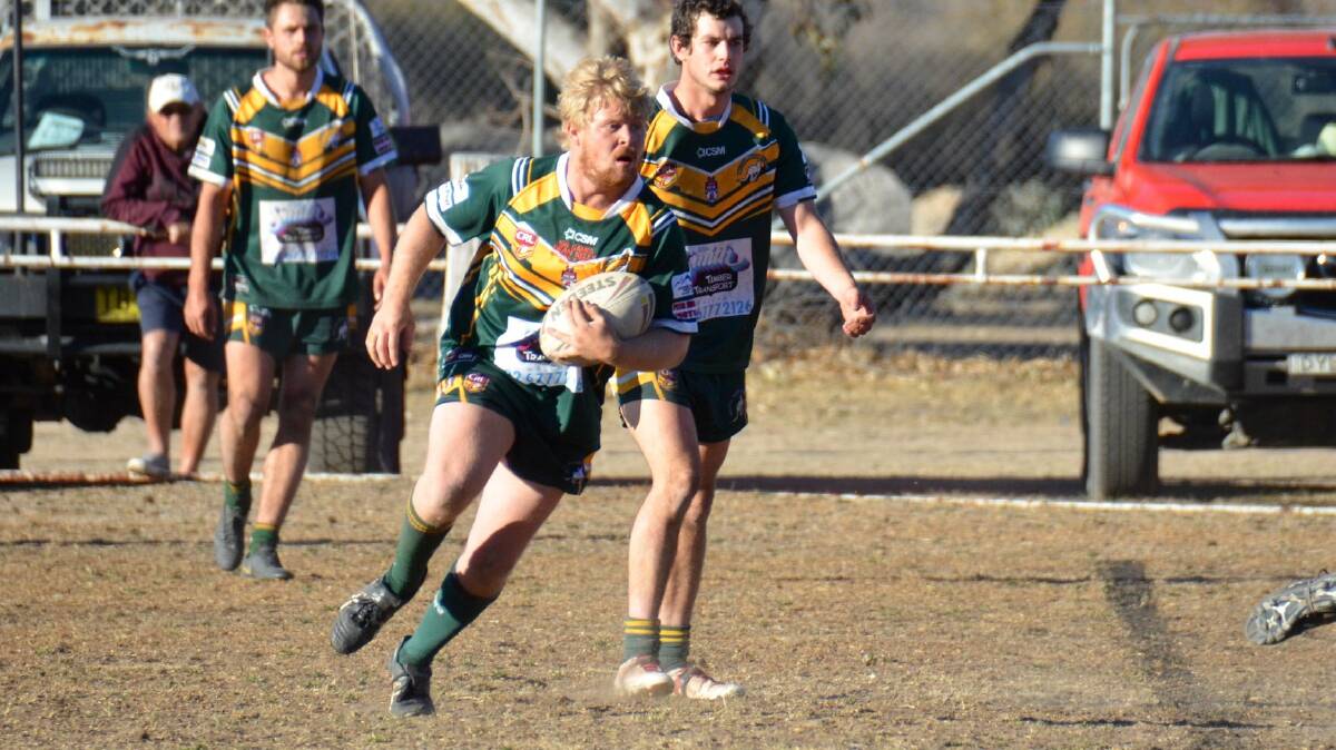 MILESTONE: Dean Kelly notched up his 100th game for the Walcha Roos on Saturday. Photo: Issy Haslem. 