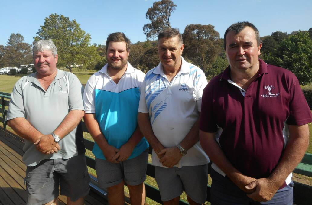 Golf Club Champions Jamie and Andrew Bowden, Allan Green and Wayne Brennan.