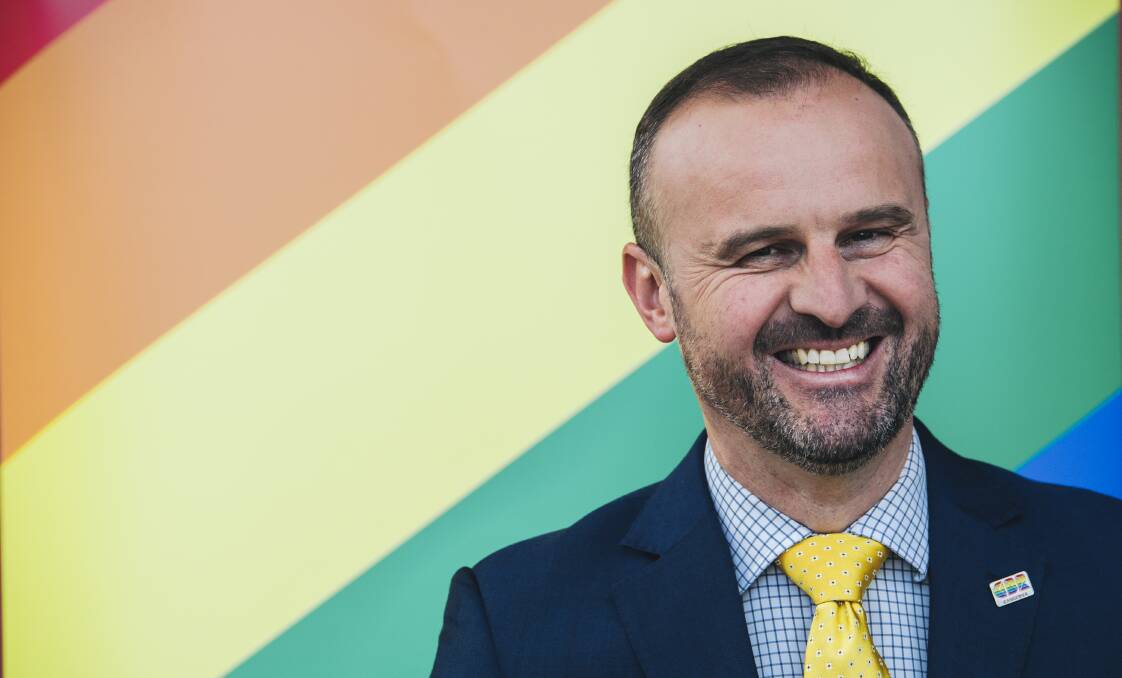 ACT Chief Minister Andrew Barr. Picture: Rohan Thompson