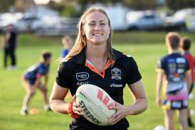 Claudia Nielsen jumped at the chance to come up with the Wests Tigers and return to her old stomping ground. Picture by Gareth Gardner