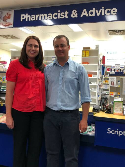 CHANGES: Walcha pharmacists Anna and Matthew Barwick are happy to vaccinate people over 16.