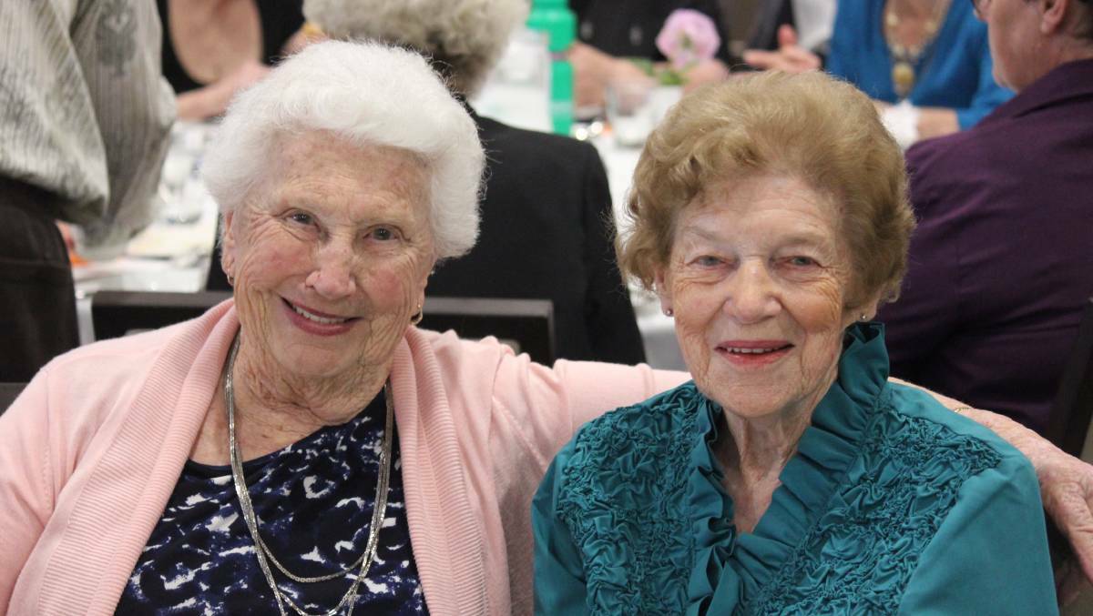 Frances Rush and Olive Flynn at this year's Senior Week. Photo: Madeline Link